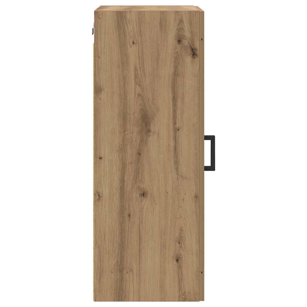 Wandkast Artisan Eiken 34,5 x 34 x 90 cm Bewerkt hout is nu te koop bij PeponiXL, paradijselijk wonen!