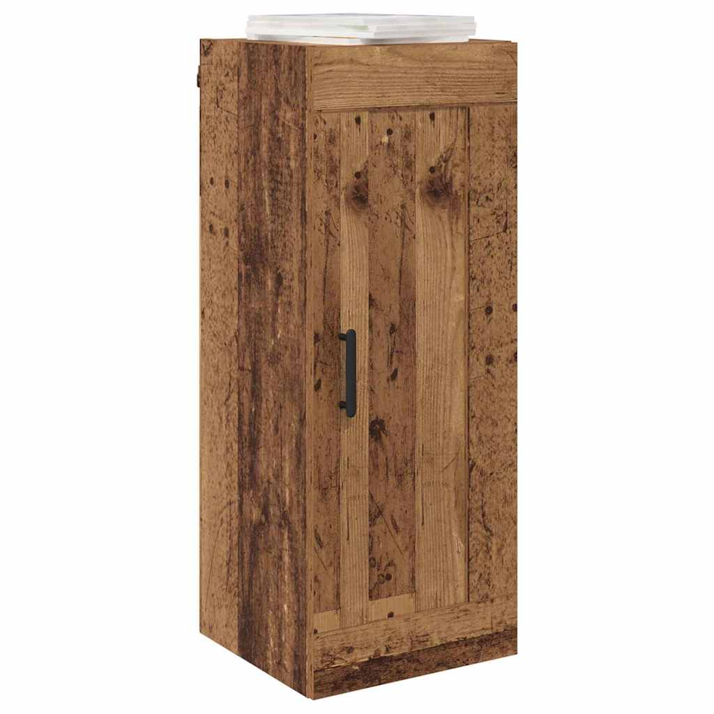 Wandkast Oud Hout 34,5 x 34 x 90 cm Bewerkt hout is nu te koop bij PeponiXL, paradijselijk wonen!