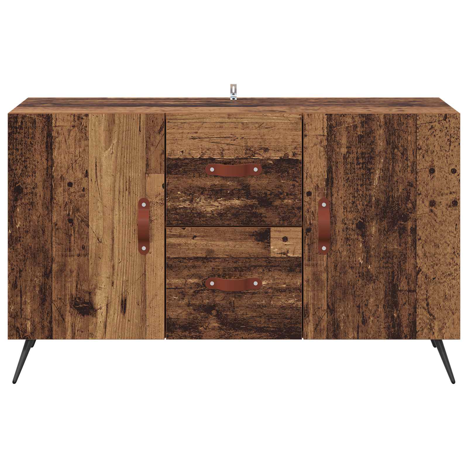 Dressoir met lade Oud Hout 100 x 36 x 60 cm Bewerkt hout is nu te koop bij PeponiXL, paradijselijk wonen!