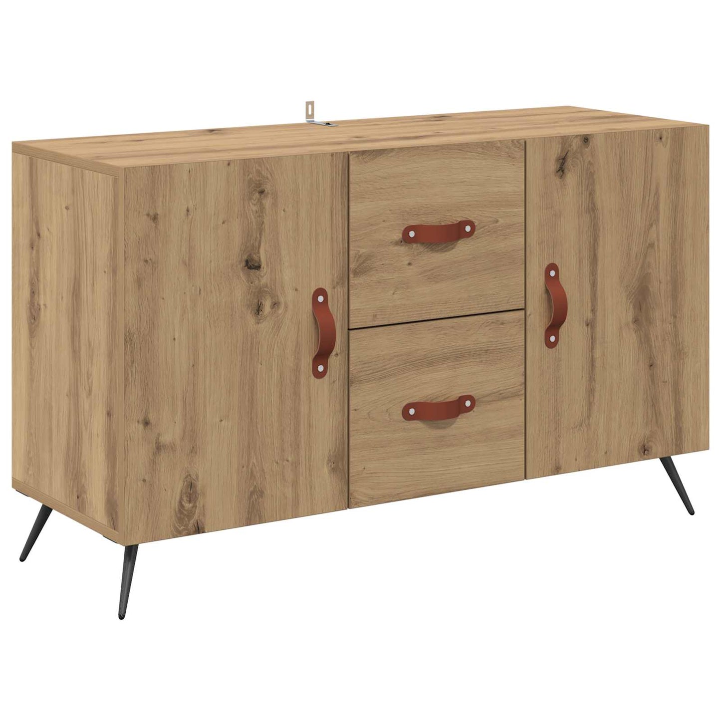 Dressoir met lade Artisan Eiken 100 x 36 x 60 cm Bewerkt hout is nu te koop bij PeponiXL, paradijselijk wonen!