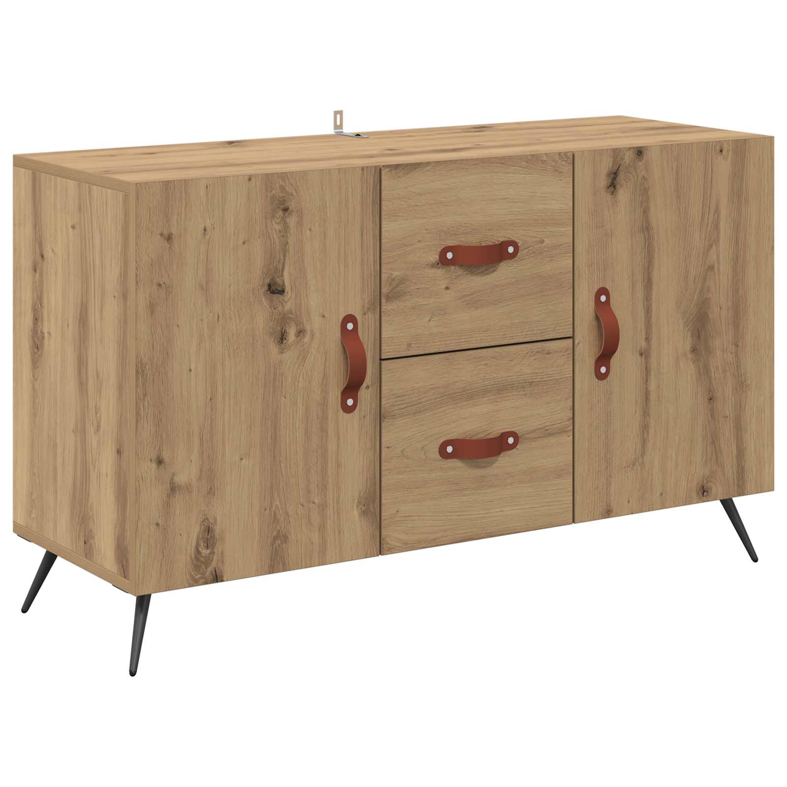 Dressoir met lade Artisan Eiken 100 x 36 x 60 cm Bewerkt hout is nu te koop bij PeponiXL, paradijselijk wonen!