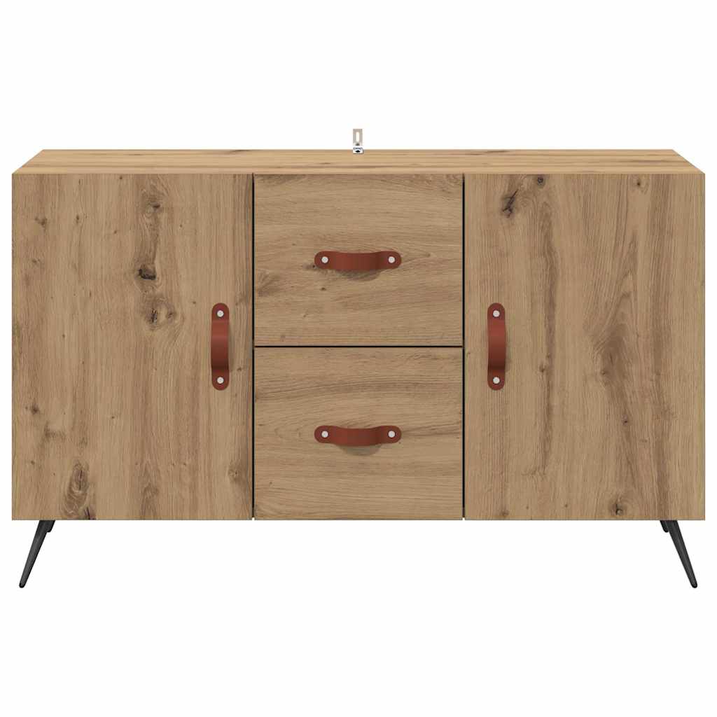 Dressoir met lade Artisan Eiken 100 x 36 x 60 cm Bewerkt hout is nu te koop bij PeponiXL, paradijselijk wonen!