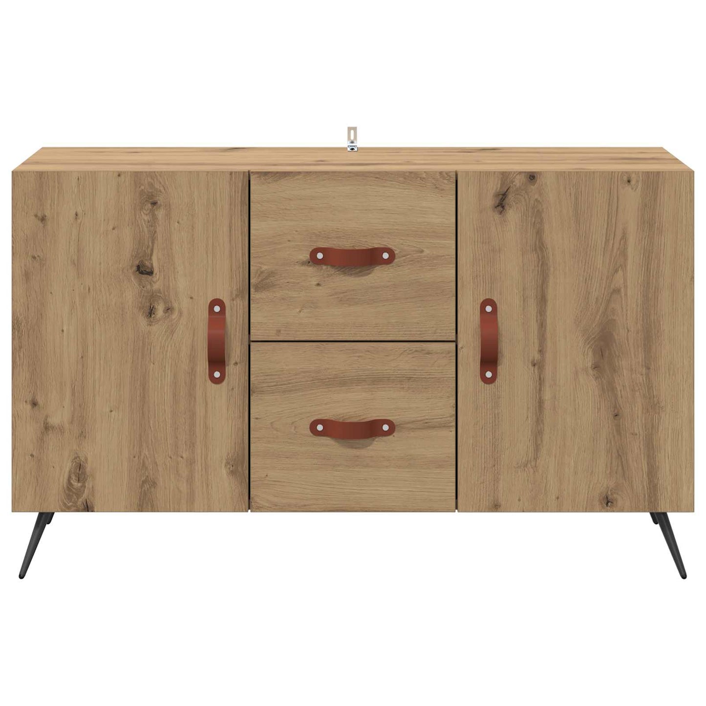 Dressoir met lade Artisan Eiken 100 x 36 x 60 cm Bewerkt hout is nu te koop bij PeponiXL, paradijselijk wonen!