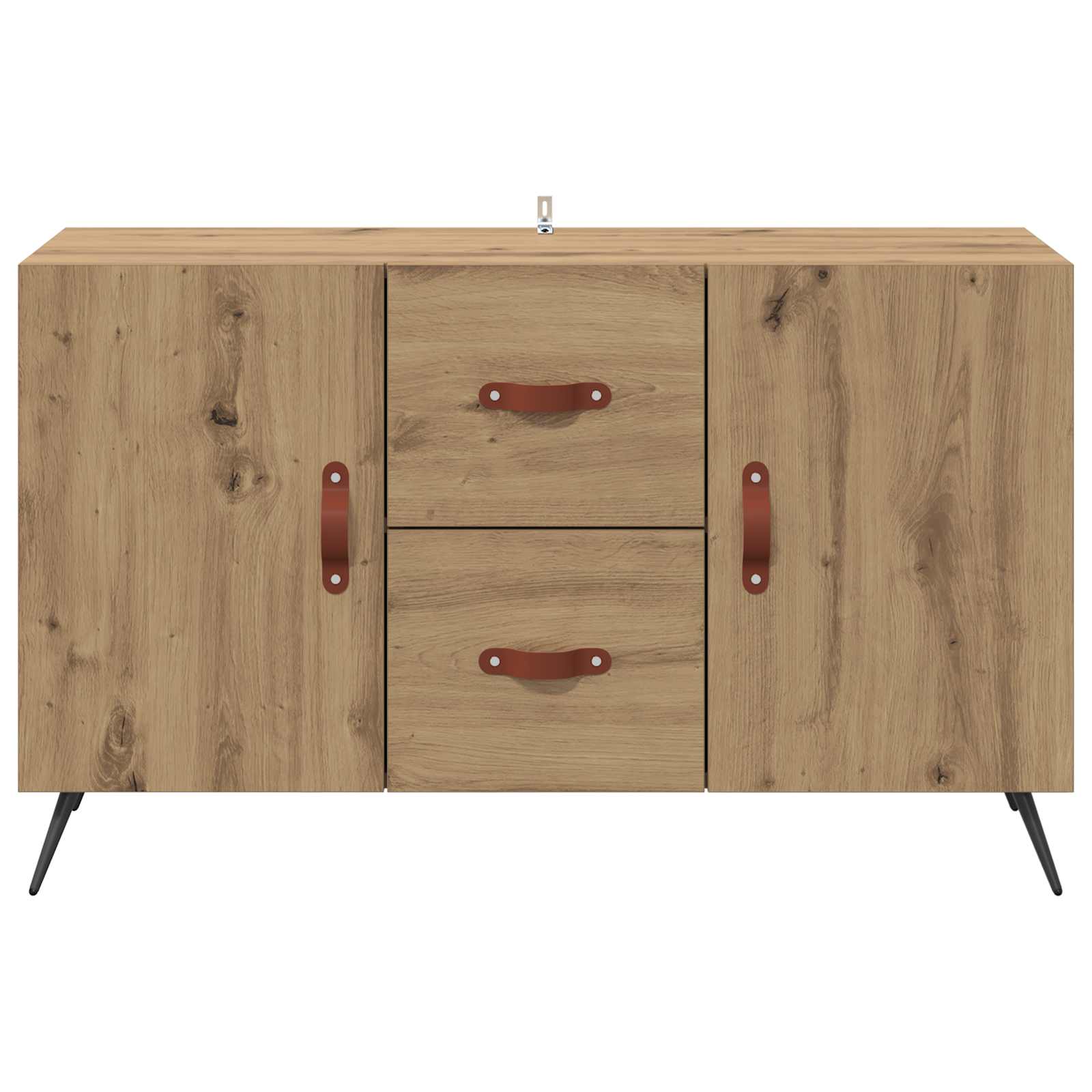 Dressoir met lade Artisan Eiken 100 x 36 x 60 cm Bewerkt hout is nu te koop bij PeponiXL, paradijselijk wonen!