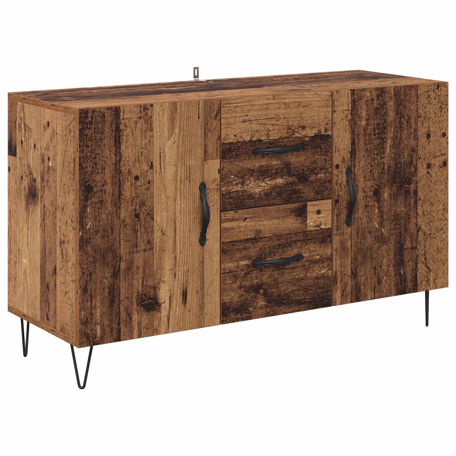 Dressoir met lade Oud Hout 100 x 36 x 60 cm Bewerkt hout is nu te koop bij PeponiXL, paradijselijk wonen!