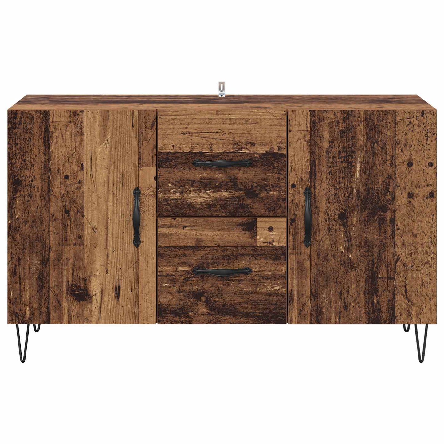 Dressoir met lade Oud Hout 100 x 36 x 60 cm Bewerkt hout is nu te koop bij PeponiXL, paradijselijk wonen!