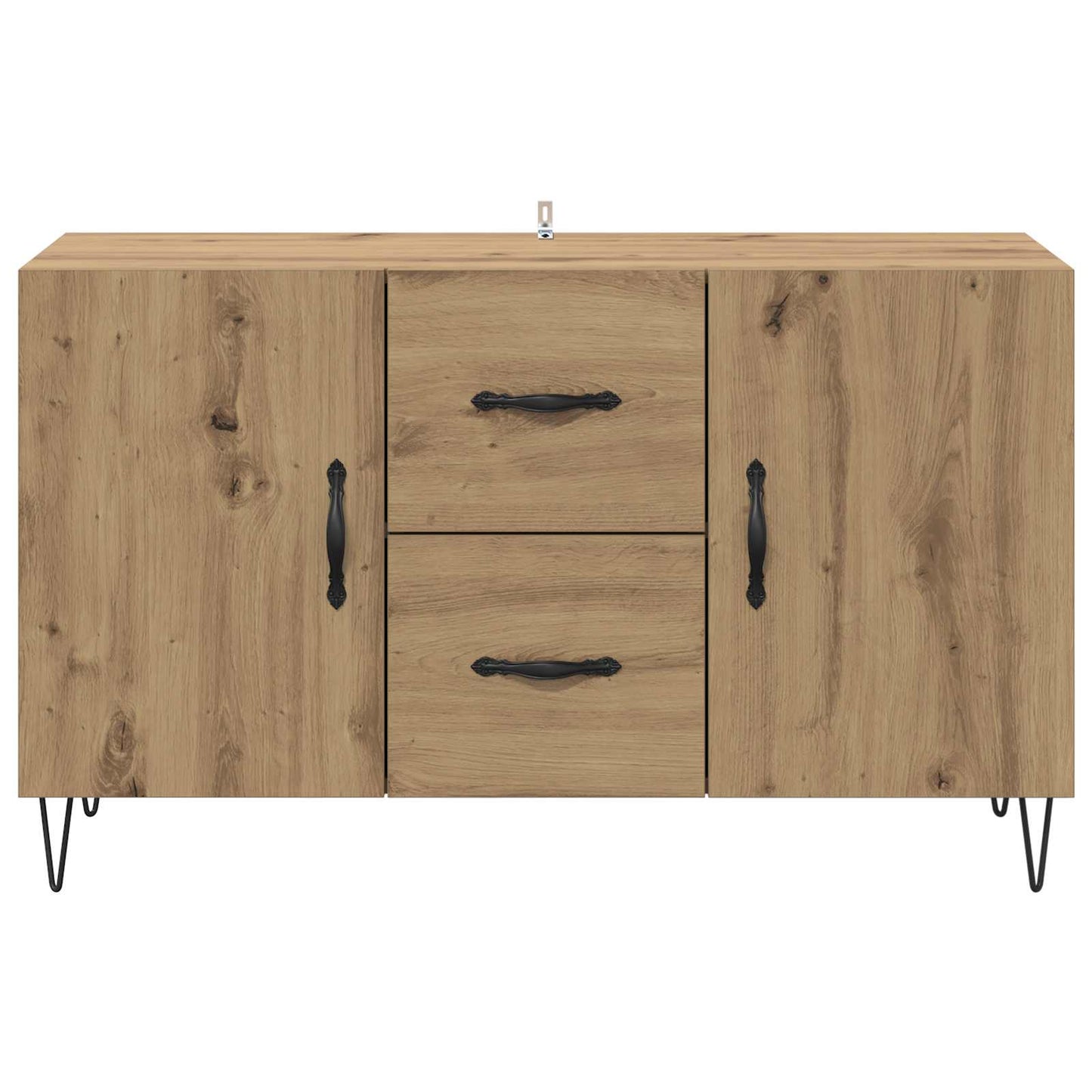 Dressoir met lade Artisan Eiken 100 x 36 x 60 cm Bewerkt hout is nu te koop bij PeponiXL, paradijselijk wonen!