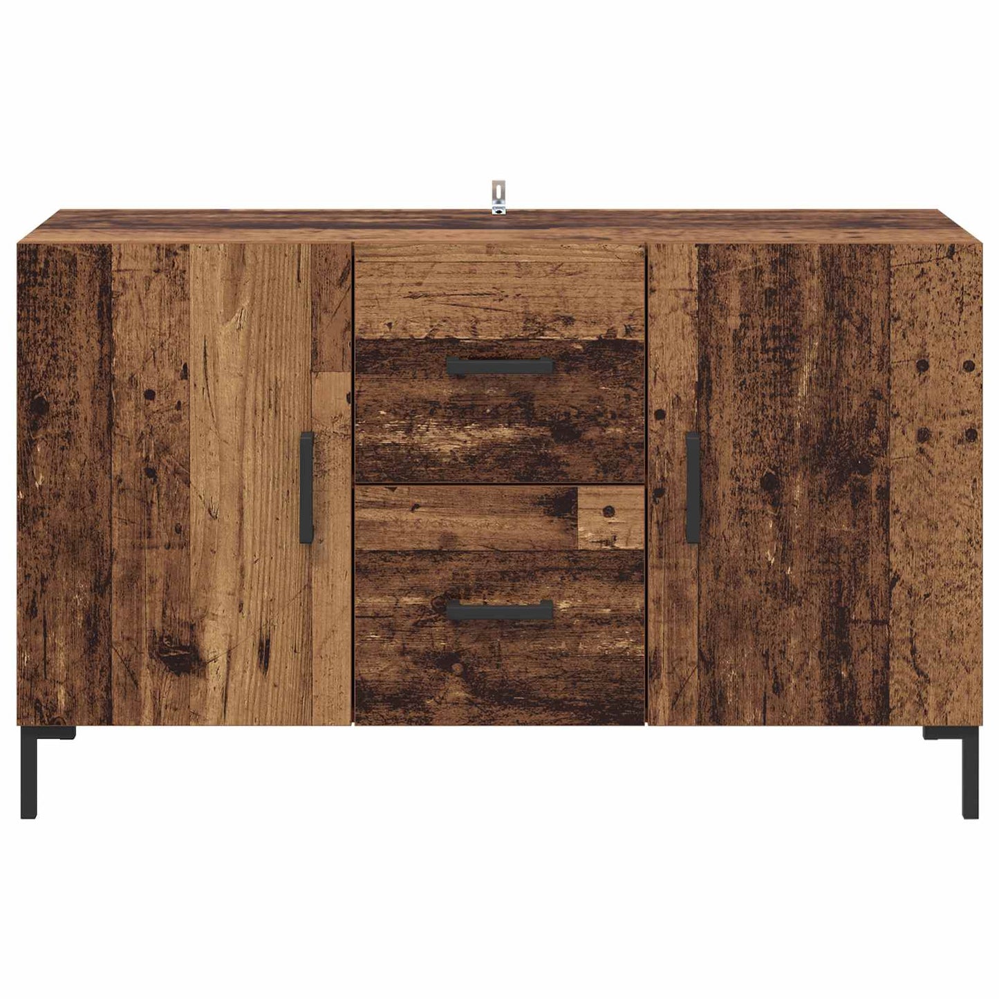 Dressoir met lade Oud Hout 100 x 36 x 60 cm Bewerkt hout is nu te koop bij PeponiXL, paradijselijk wonen!