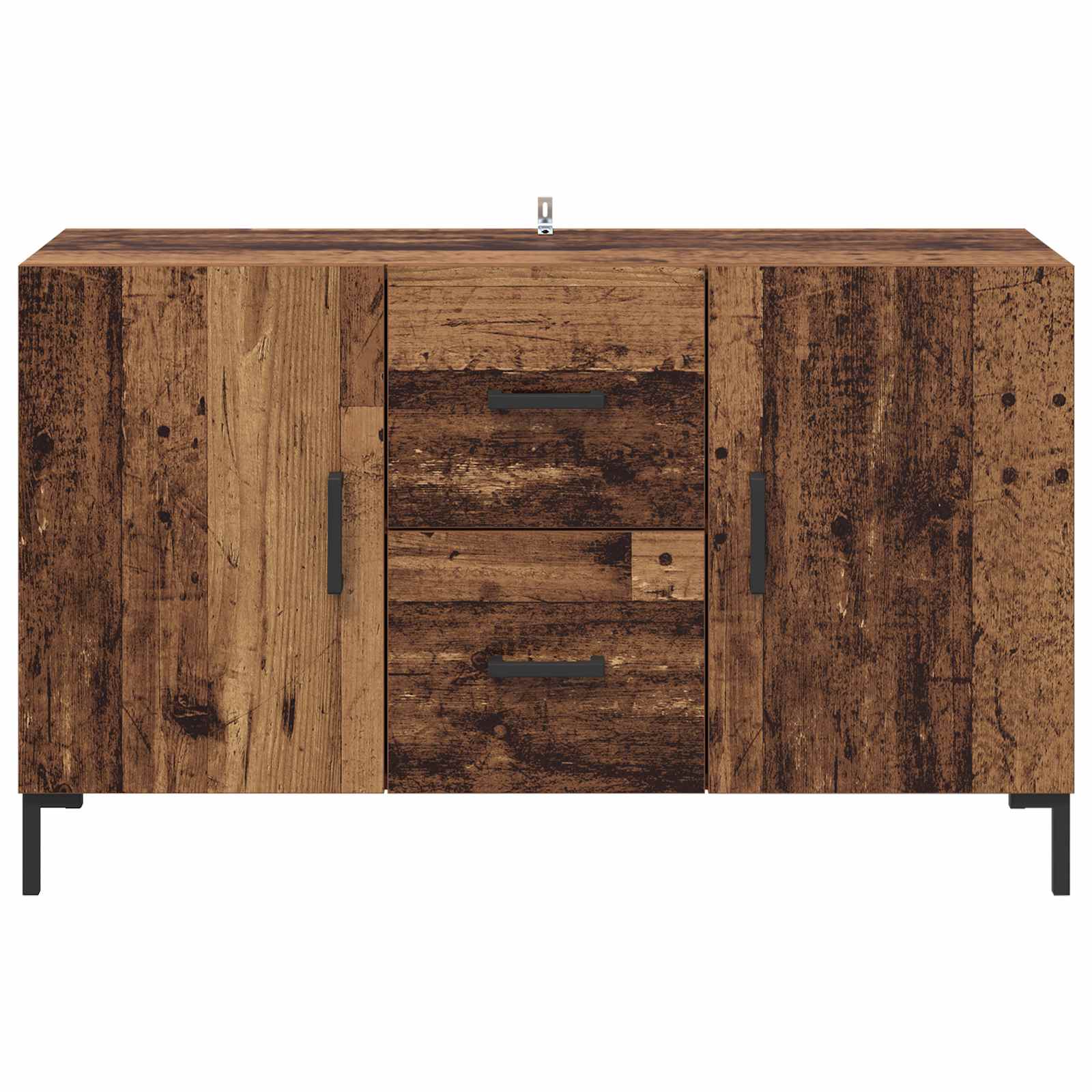 Dressoir met lade Oud Hout 100 x 36 x 60 cm Bewerkt hout is nu te koop bij PeponiXL, paradijselijk wonen!