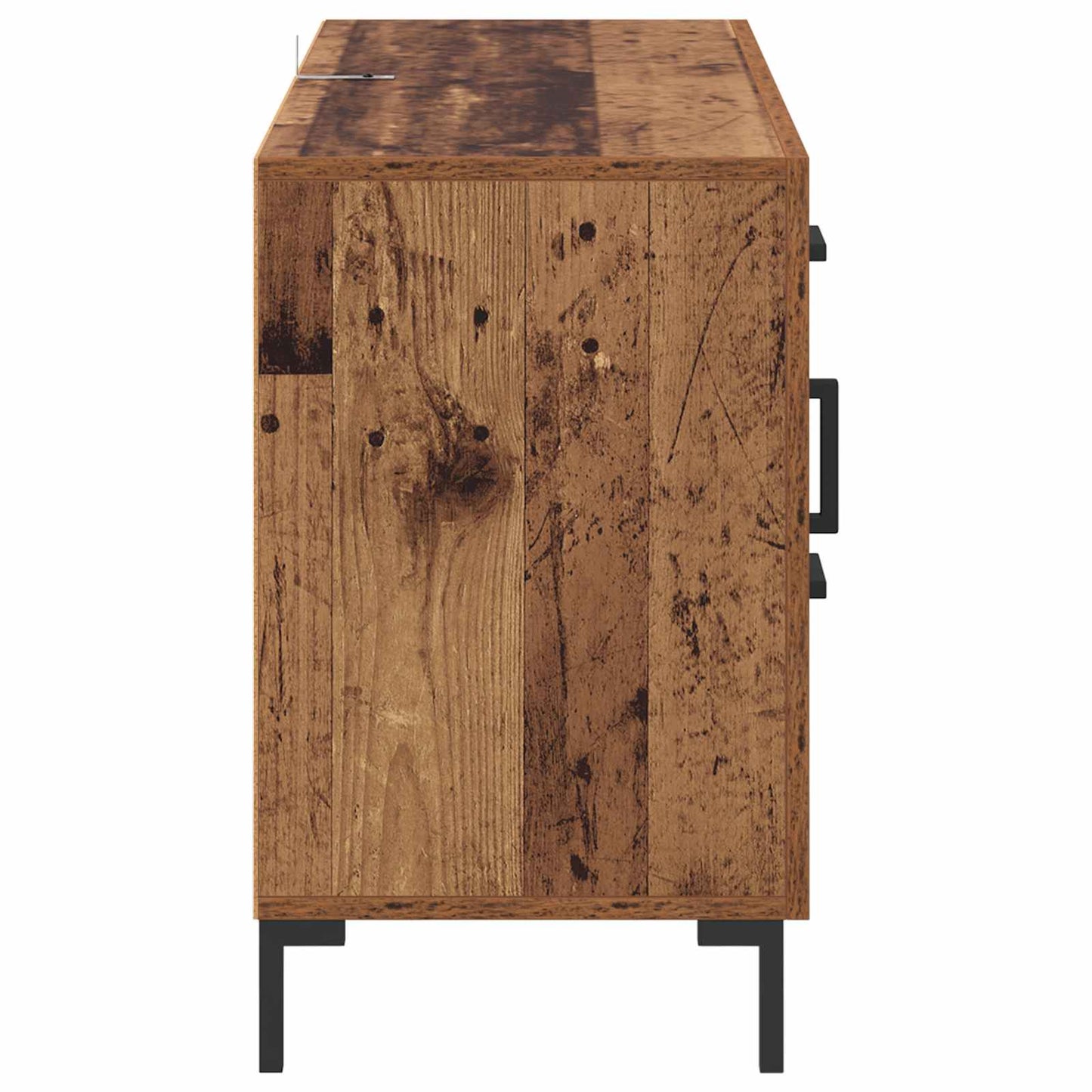 Dressoir met lade Oud Hout 100 x 36 x 60 cm Bewerkt hout is nu te koop bij PeponiXL, paradijselijk wonen!