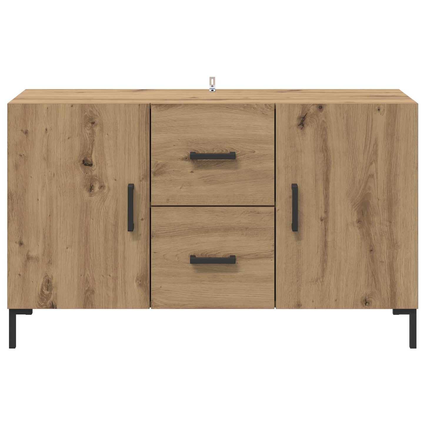 Dressoir met lade Artisan Eiken 100 x 36 x 60 cm Bewerkt hout is nu te koop bij PeponiXL, paradijselijk wonen!