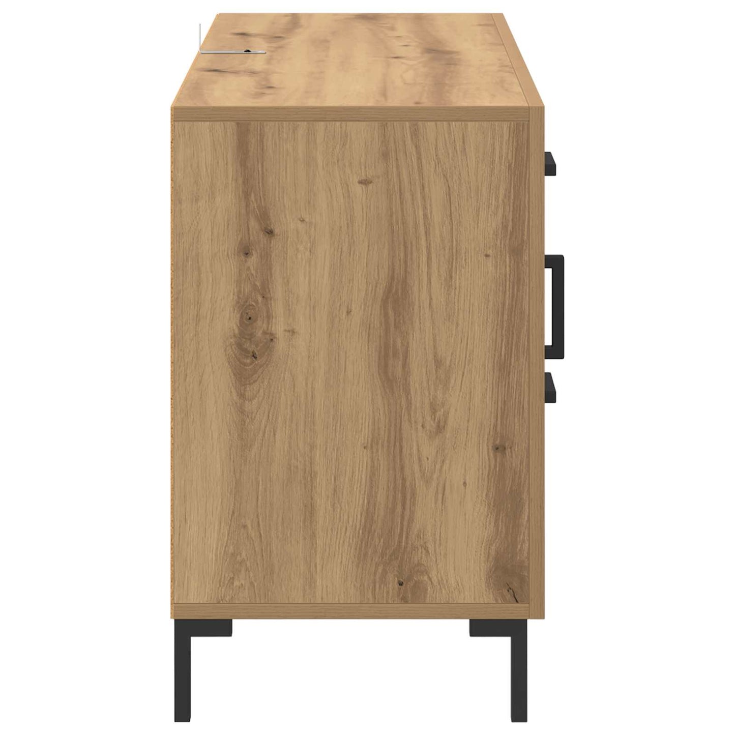 Dressoir met lade Artisan Eiken 100 x 36 x 60 cm Bewerkt hout is nu te koop bij PeponiXL, paradijselijk wonen!