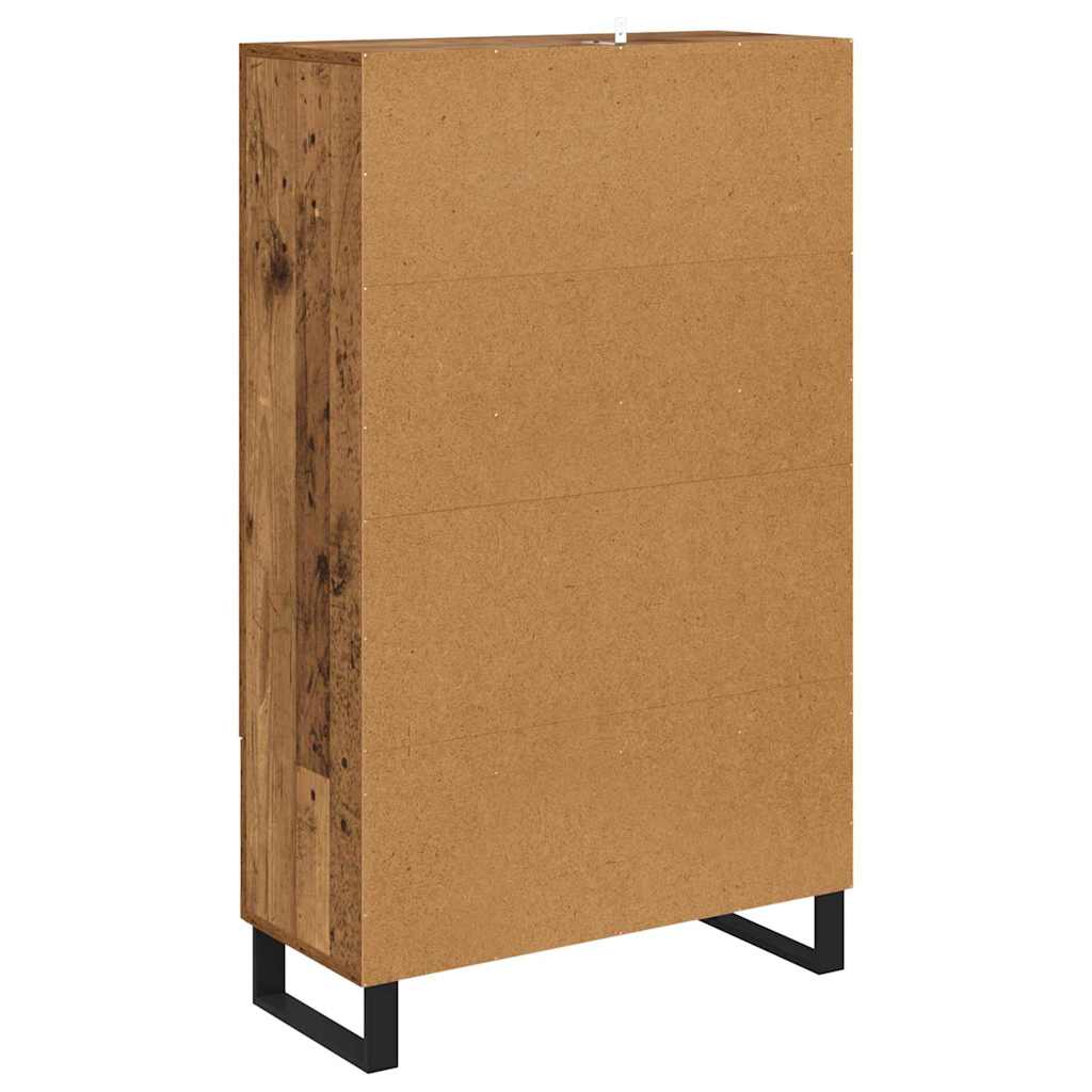 Highboard met lade Oud Hout 69,5 x 30 x 115 cm Bewerkt hout is nu te koop bij PeponiXL, paradijselijk wonen!