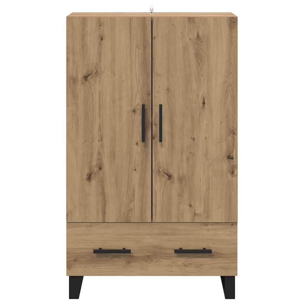 Highboard Artisan Eiken 69,5 x 30 x 115 cm Bewerkt hout is nu te koop bij PeponiXL, paradijselijk wonen!