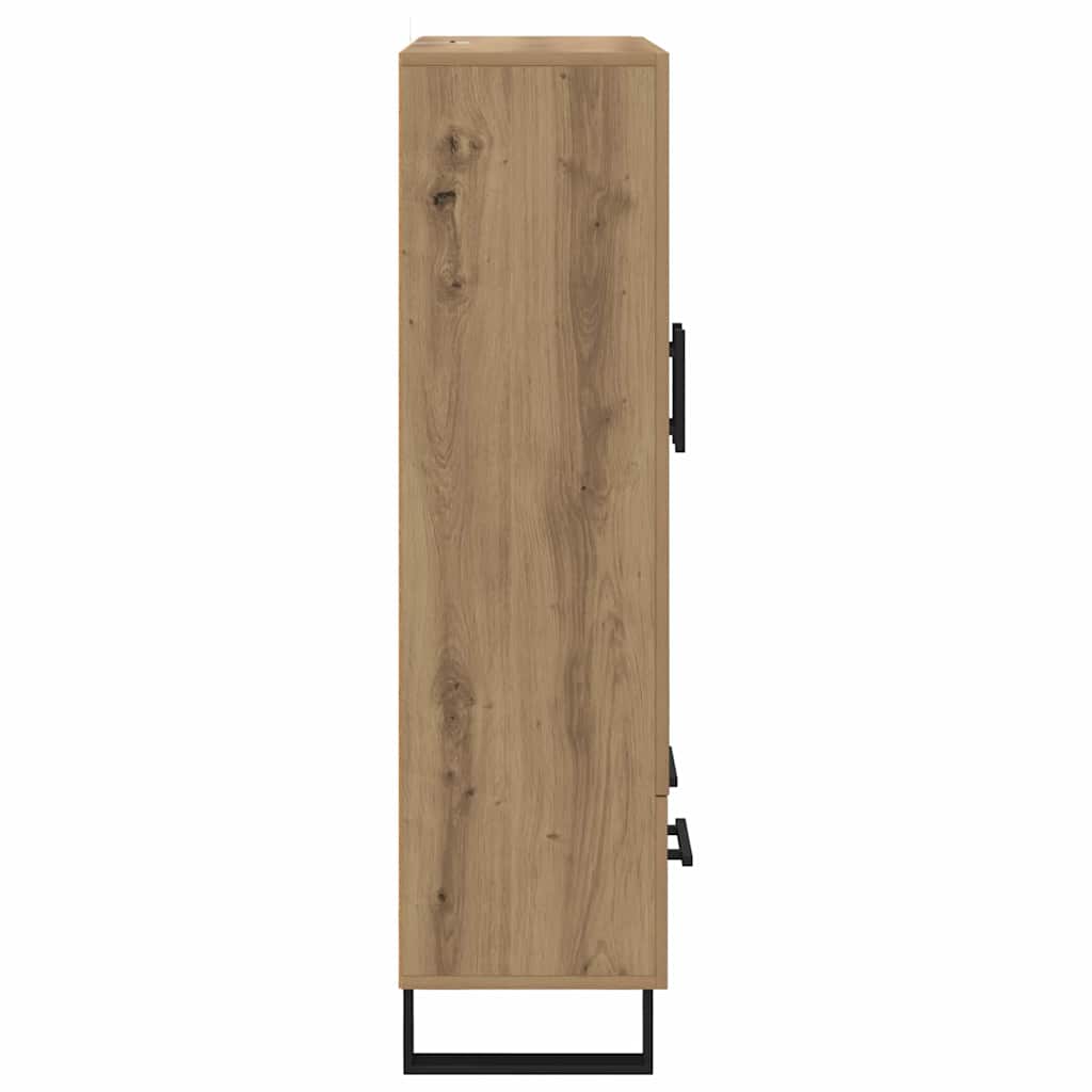 Highboard Artisan Eiken 69,5 x 30 x 115 cm Bewerkt hout is nu te koop bij PeponiXL, paradijselijk wonen!