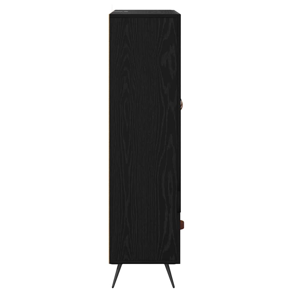 Highboard met lade Zwart Eiken 69,5 x 31 x 115 cm is nu te koop bij PeponiXL, paradijselijk wonen!