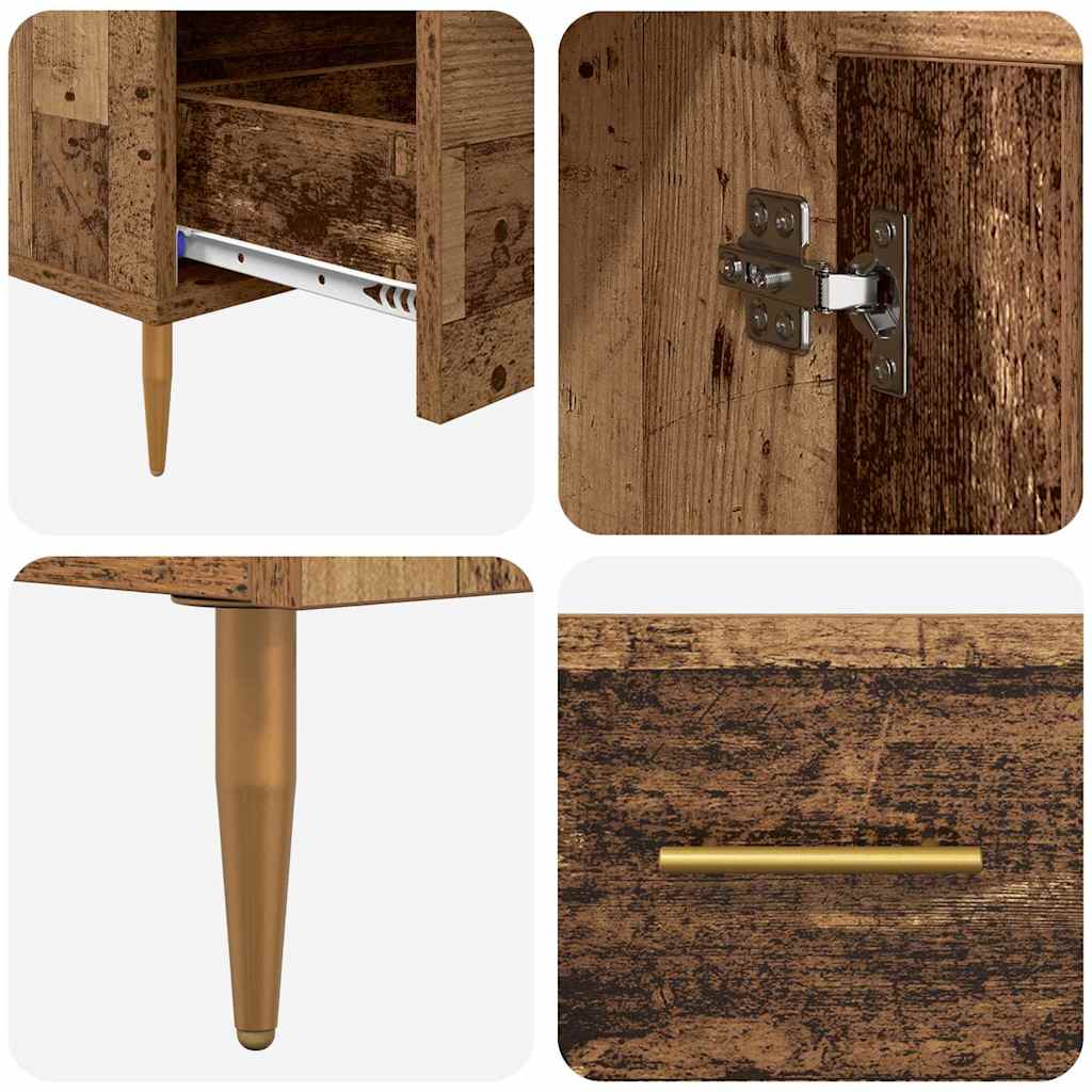 Highboard Oud Hout 69,5 x 31 x 115 cm Geengineerd Hout en Glas is nu te koop bij PeponiXL, paradijselijk wonen!