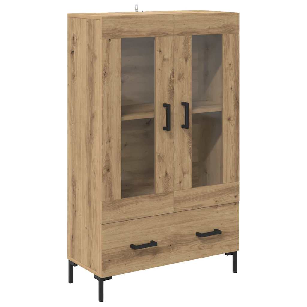 Highboard Artisan Eiken 69,5 x 31 x 115 cm Bewerkt hout is nu te koop bij PeponiXL, paradijselijk wonen!