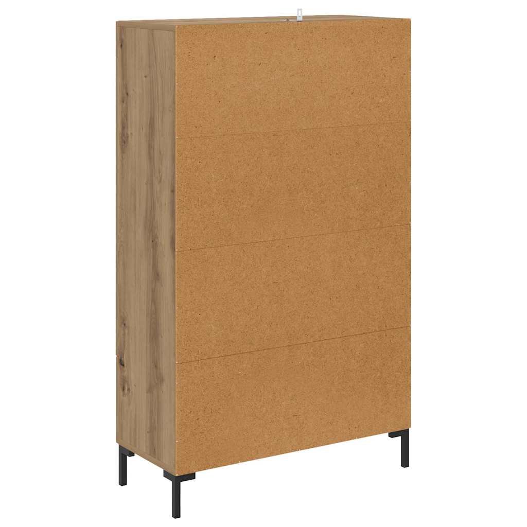 Highboard Artisan Eiken 69,5 x 31 x 115 cm Bewerkt hout is nu te koop bij PeponiXL, paradijselijk wonen!