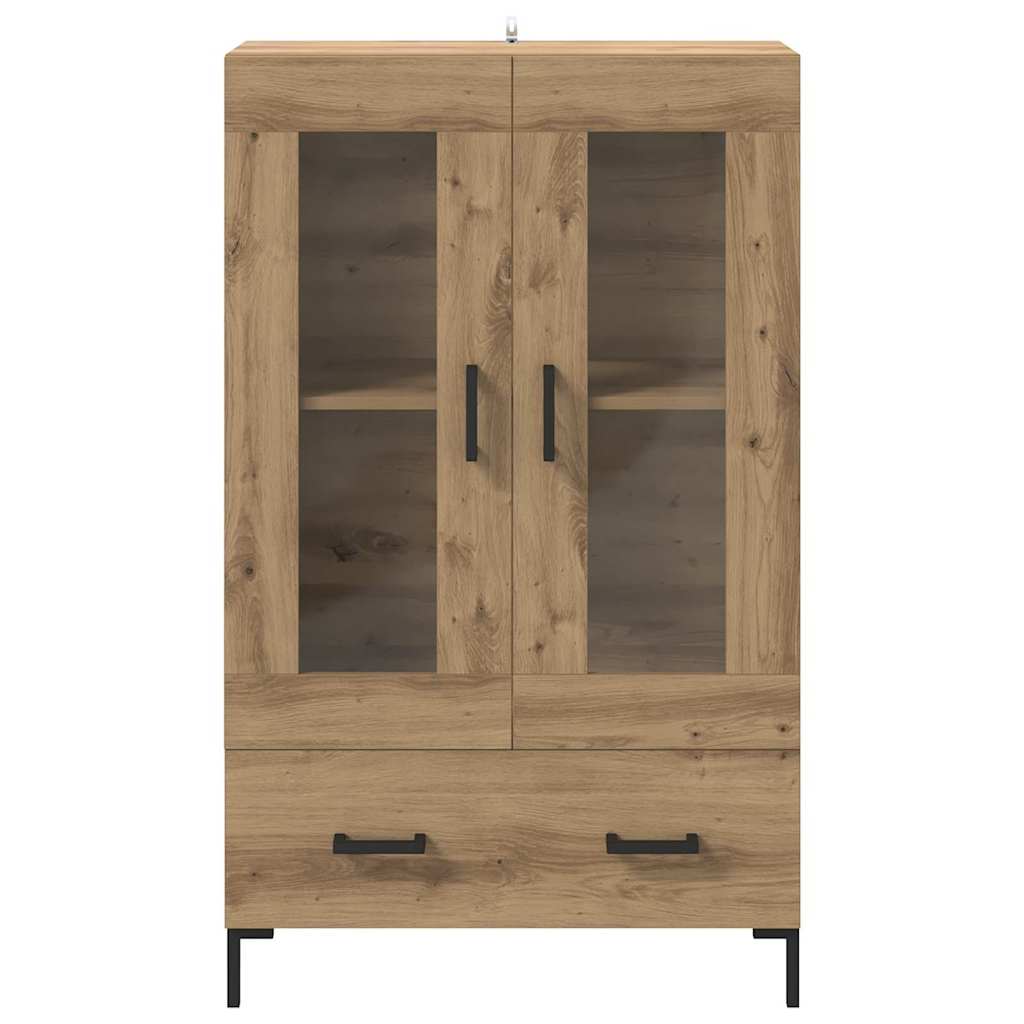 Highboard Artisan Eiken 69,5 x 31 x 115 cm Bewerkt hout is nu te koop bij PeponiXL, paradijselijk wonen!