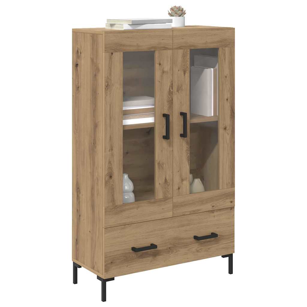 Highboard Artisan Eiken 69,5 x 31 x 115 cm Bewerkt hout is nu te koop bij PeponiXL, paradijselijk wonen!