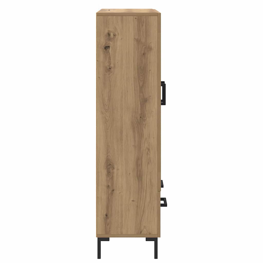 Highboard Artisan Eiken 69,5 x 31 x 115 cm Bewerkt hout is nu te koop bij PeponiXL, paradijselijk wonen!