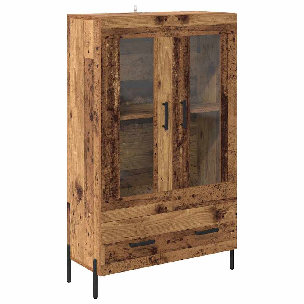 Highboard Corona Oud Hout 69,5 x 31 x 115 cm Bewerkt hout is nu te koop bij PeponiXL, paradijselijk wonen!