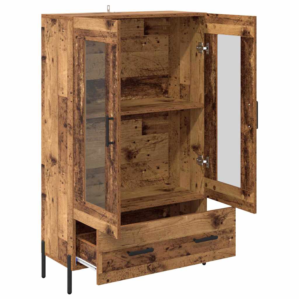 Highboard Corona Oud Hout 69,5 x 31 x 115 cm Bewerkt hout is nu te koop bij PeponiXL, paradijselijk wonen!