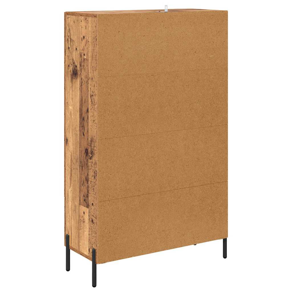 Highboard Corona Oud Hout 69,5 x 31 x 115 cm Bewerkt hout is nu te koop bij PeponiXL, paradijselijk wonen!