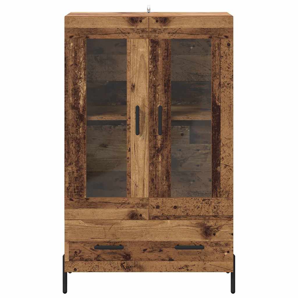 Highboard Corona Oud Hout 69,5 x 31 x 115 cm Bewerkt hout is nu te koop bij PeponiXL, paradijselijk wonen!