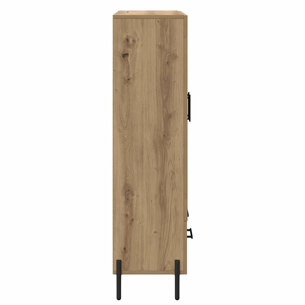 Highboard Corona Artisan Eiken 69,5 x 31 x 115 cm Bewerkt hout is nu te koop bij PeponiXL, paradijselijk wonen!