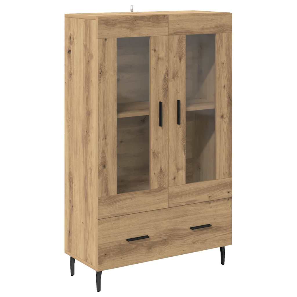 Highboard Artisan Eiken 69,5 x 31 x 115 cm Bewerkt hout is nu te koop bij PeponiXL, paradijselijk wonen!