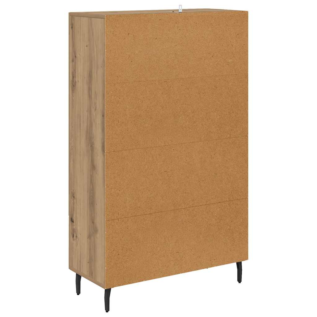 Highboard Artisan Eiken 69,5 x 31 x 115 cm Bewerkt hout is nu te koop bij PeponiXL, paradijselijk wonen!