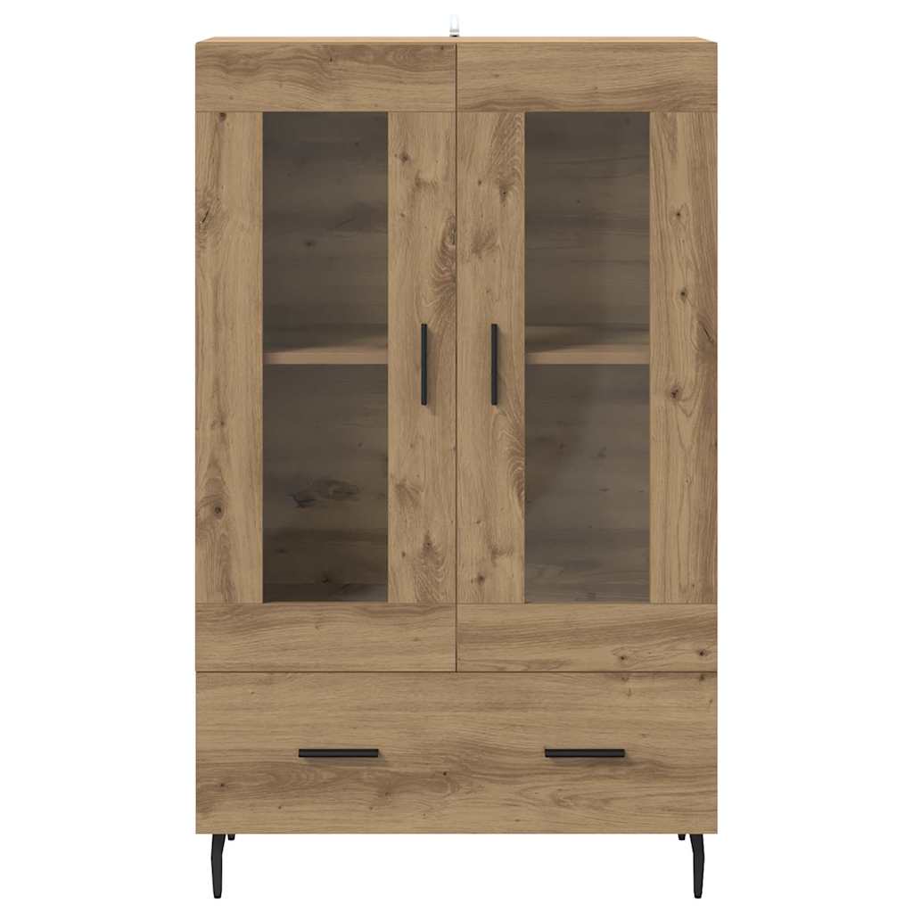 Highboard Artisan Eiken 69,5 x 31 x 115 cm Bewerkt hout is nu te koop bij PeponiXL, paradijselijk wonen!