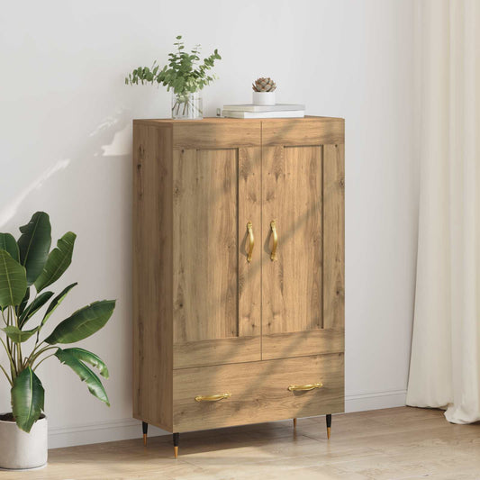 Highboard Artisan Eiken 69,5 x 31 x 115 cm Bewerkt hout is nu te koop bij PeponiXL, paradijselijk wonen!