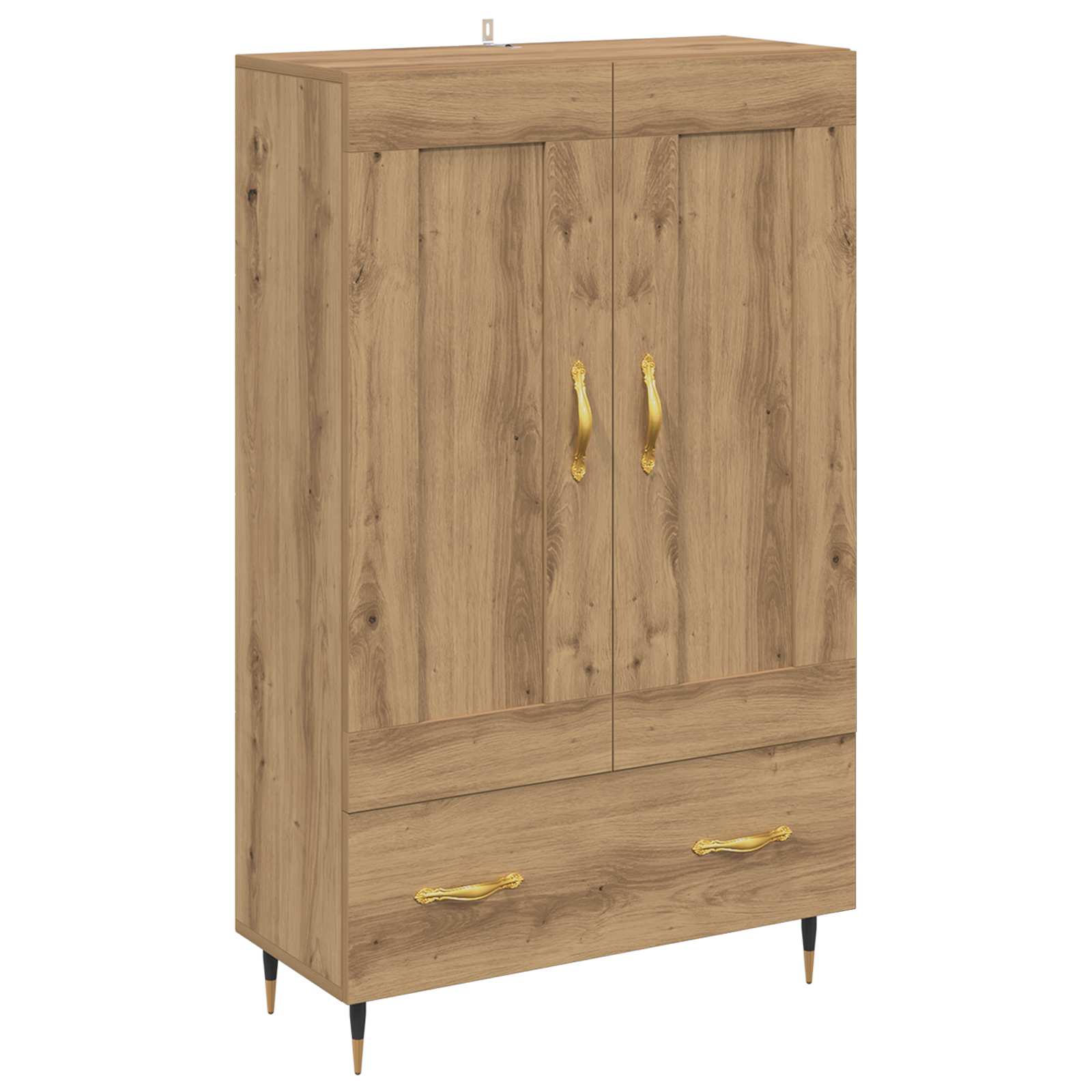 Highboard Artisan Eiken 69,5 x 31 x 115 cm Bewerkt hout is nu te koop bij PeponiXL, paradijselijk wonen!