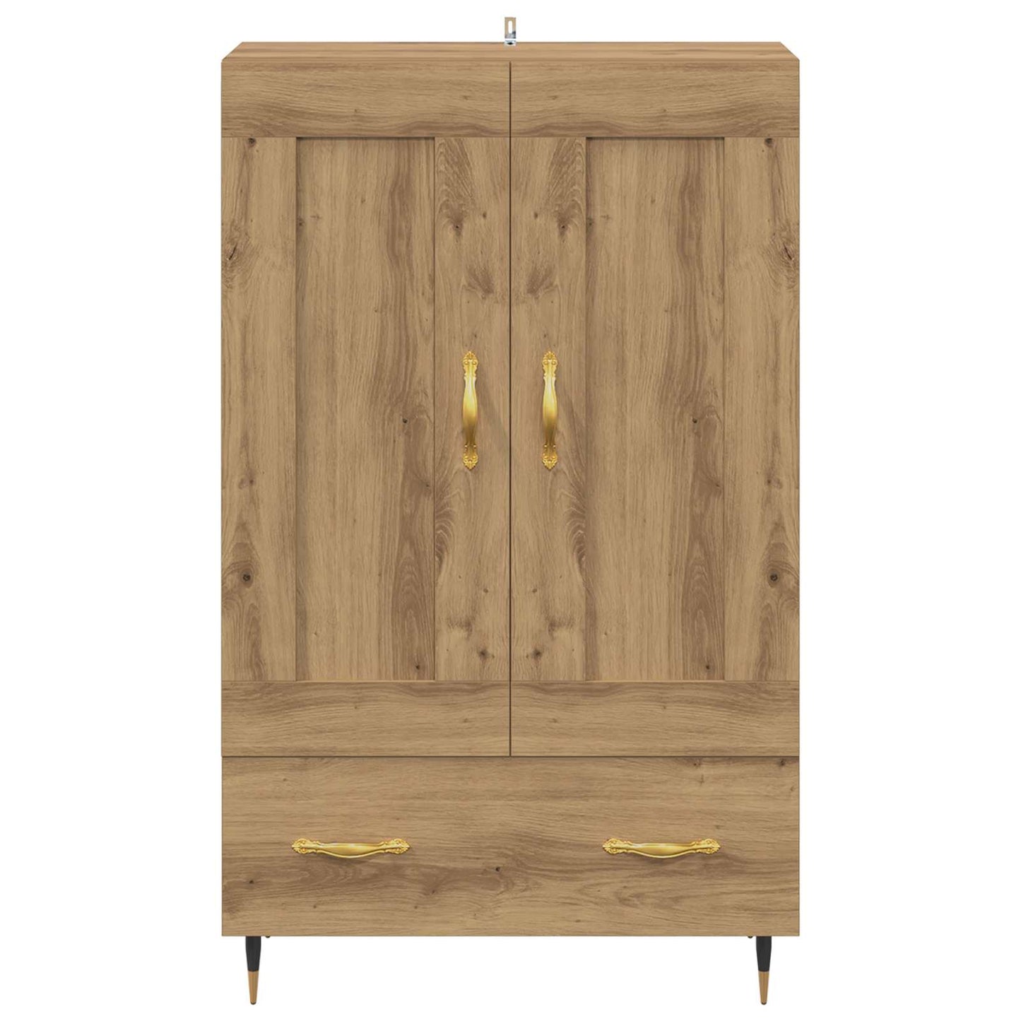 Highboard Artisan Eiken 69,5 x 31 x 115 cm Bewerkt hout is nu te koop bij PeponiXL, paradijselijk wonen!