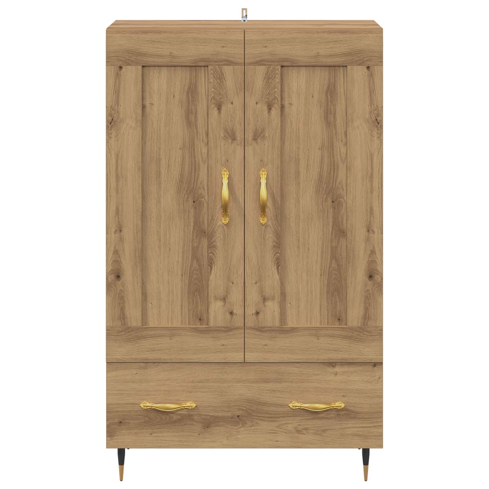 Highboard Artisan Eiken 69,5 x 31 x 115 cm Bewerkt hout is nu te koop bij PeponiXL, paradijselijk wonen!