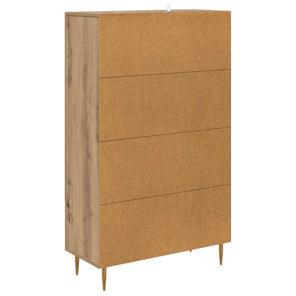 Highboard Artisan Eiken 69,5 x 31 x 115 cm Bewerkt hout is nu te koop bij PeponiXL, paradijselijk wonen!