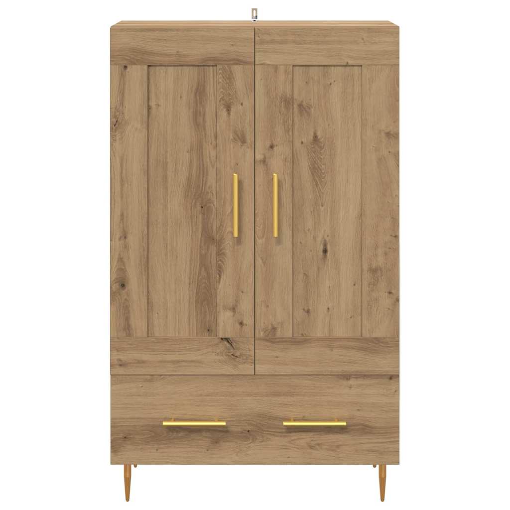 Highboard Artisan Eiken 69,5 x 31 x 115 cm Bewerkt hout is nu te koop bij PeponiXL, paradijselijk wonen!