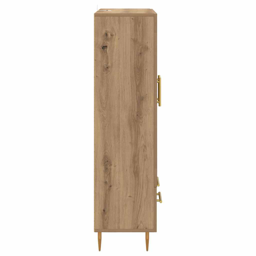 Highboard Artisan Eiken 69,5 x 31 x 115 cm Bewerkt hout is nu te koop bij PeponiXL, paradijselijk wonen!