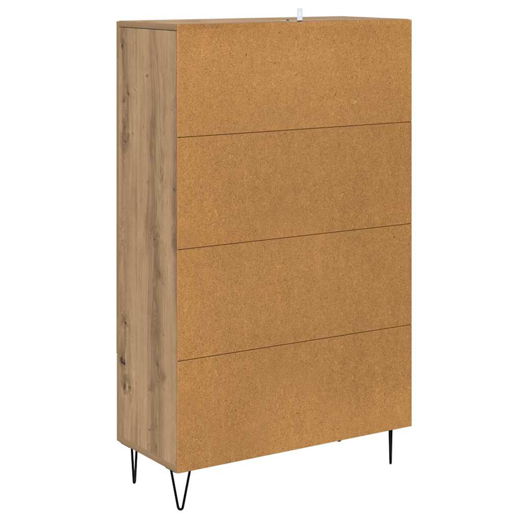 Highboard Artisan Eiken 69,5 x 31 x 115 cm Bewerkt hout is nu te koop bij PeponiXL, paradijselijk wonen!