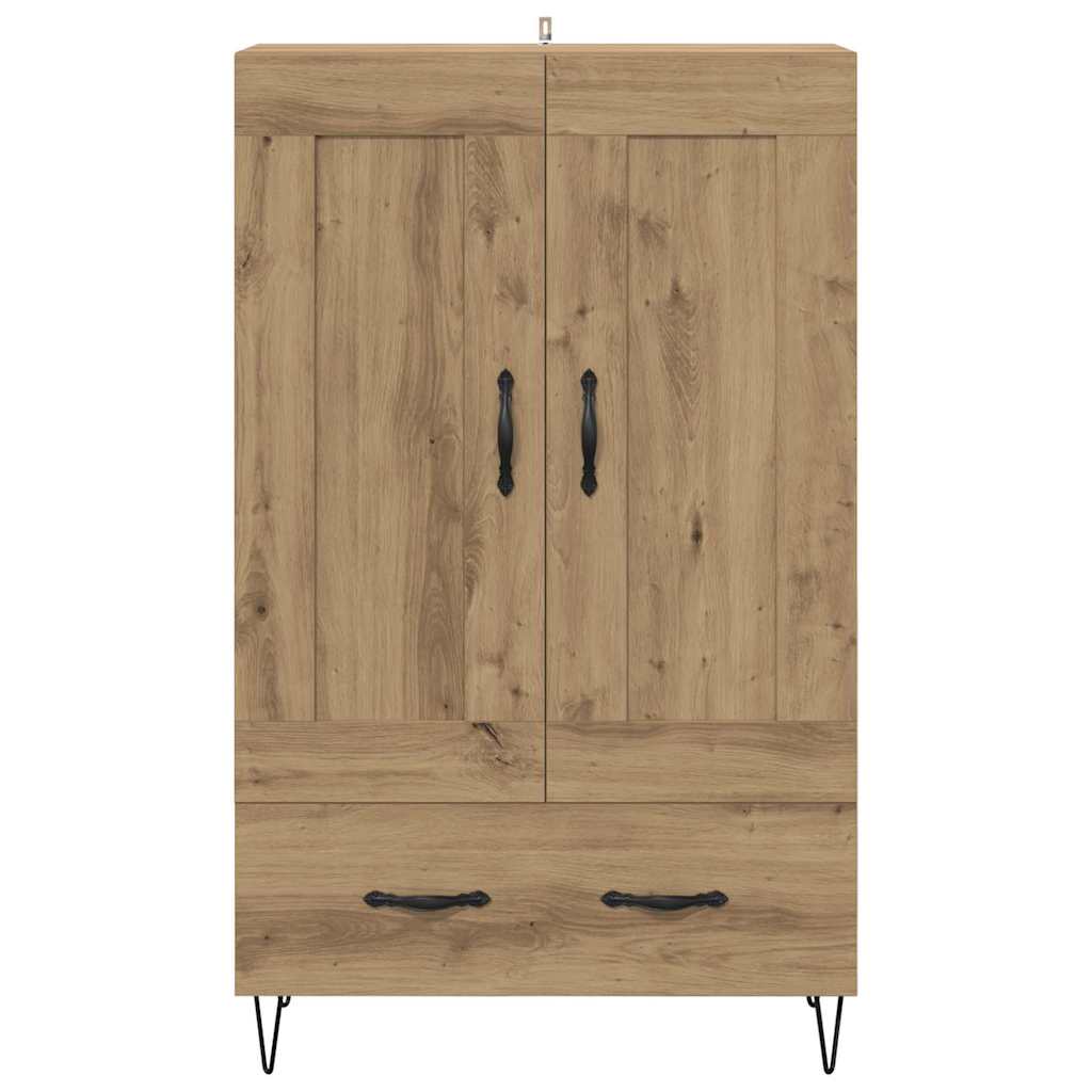Highboard Artisan Eiken 69,5 x 31 x 115 cm Bewerkt hout is nu te koop bij PeponiXL, paradijselijk wonen!