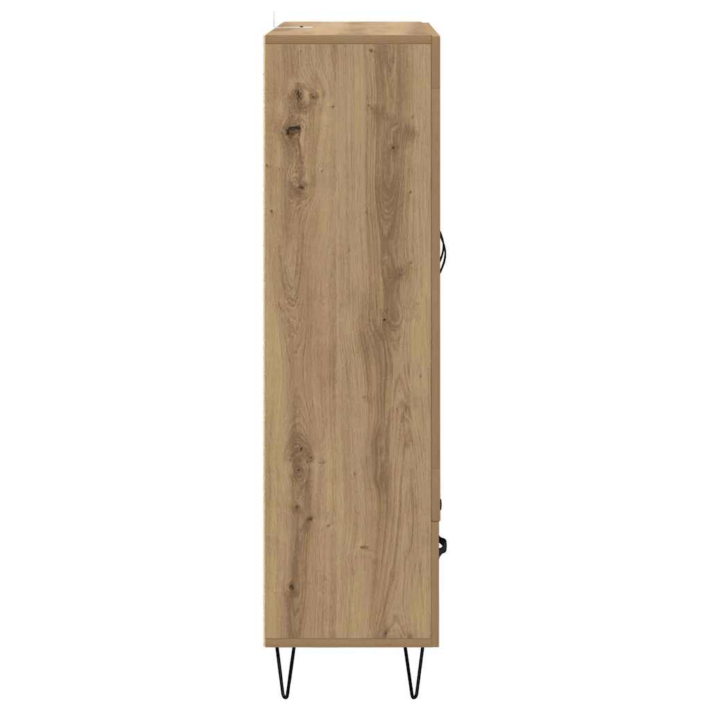 Highboard Artisan Eiken 69,5 x 31 x 115 cm Bewerkt hout is nu te koop bij PeponiXL, paradijselijk wonen!