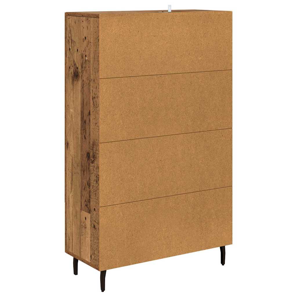 Highboard met lade Oud Hout 69,5 x 31 x 115 cm Bewerkt hout is nu te koop bij PeponiXL, paradijselijk wonen!