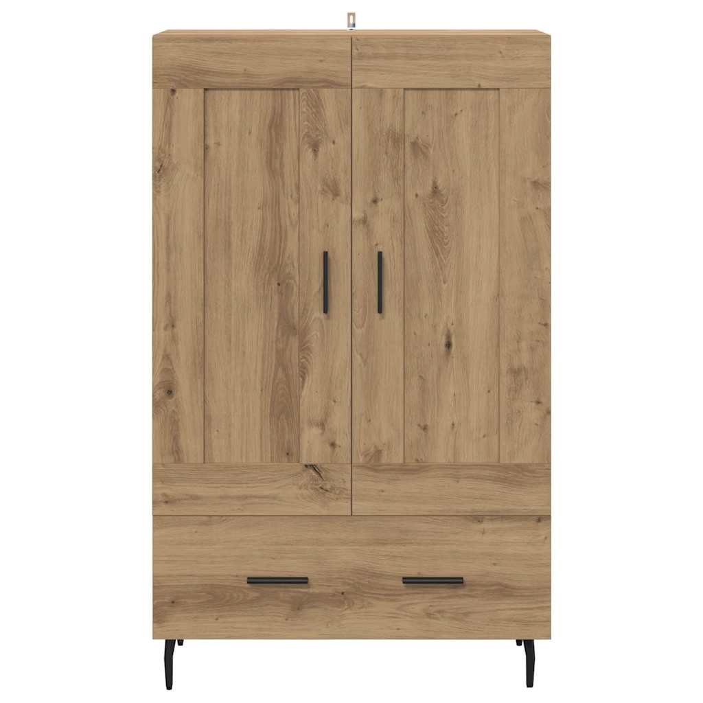 Highboard Artisan Eiken 69,5 x 31 x 115 cm Bewerkt hout is nu te koop bij PeponiXL, paradijselijk wonen!