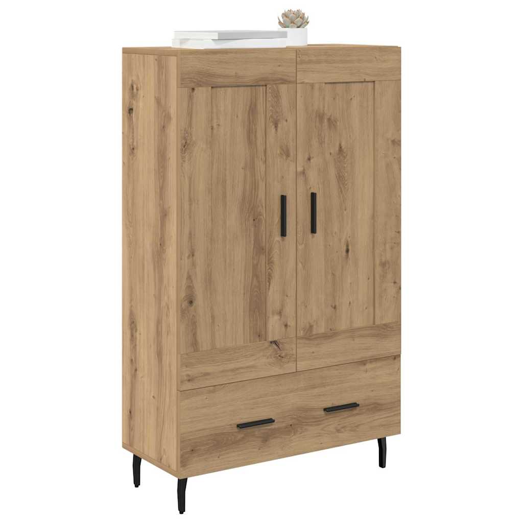 Highboard Artisan Eiken 69,5 x 31 x 115 cm Bewerkt hout is nu te koop bij PeponiXL, paradijselijk wonen!