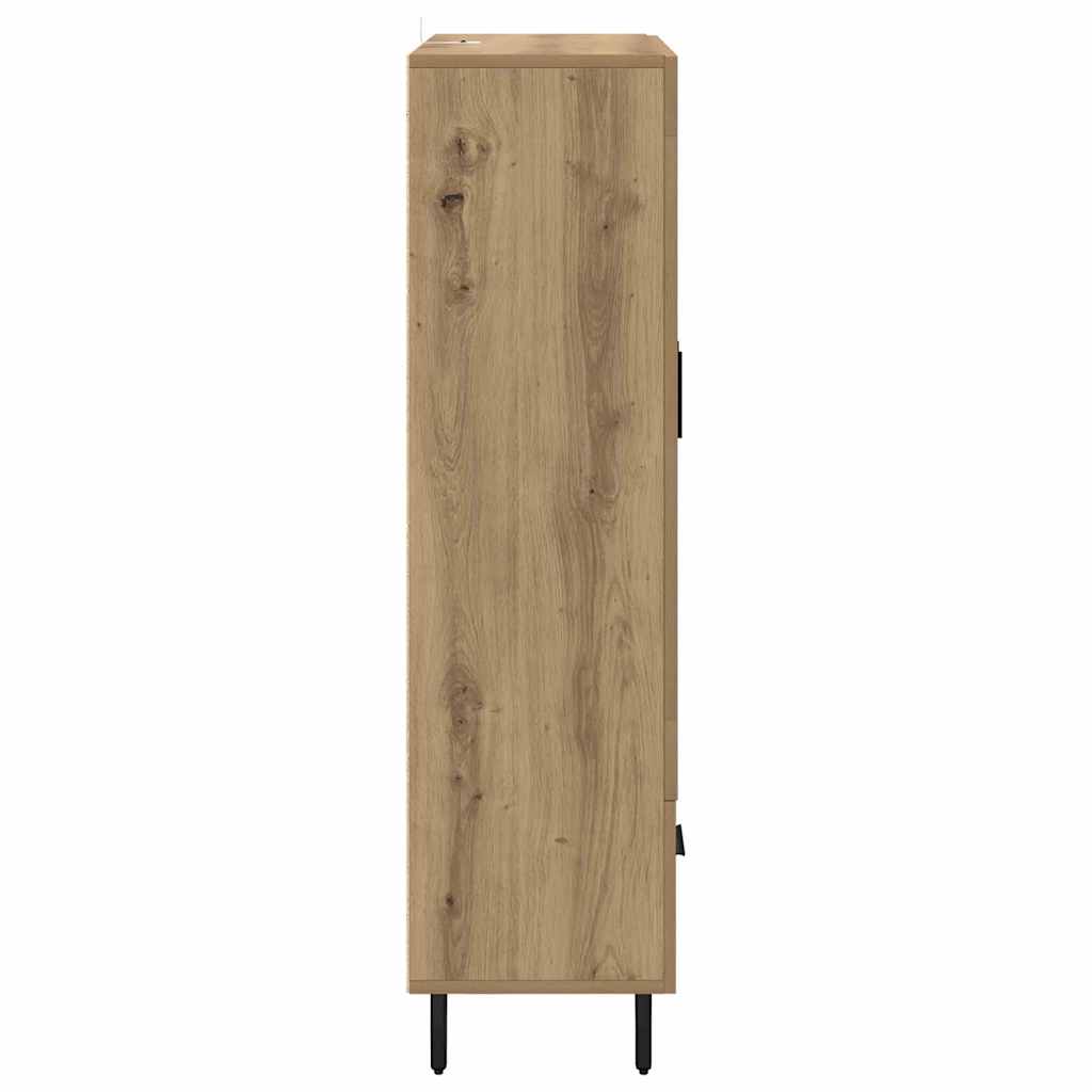 Highboard Artisan Eiken 69,5 x 31 x 115 cm Bewerkt hout is nu te koop bij PeponiXL, paradijselijk wonen!