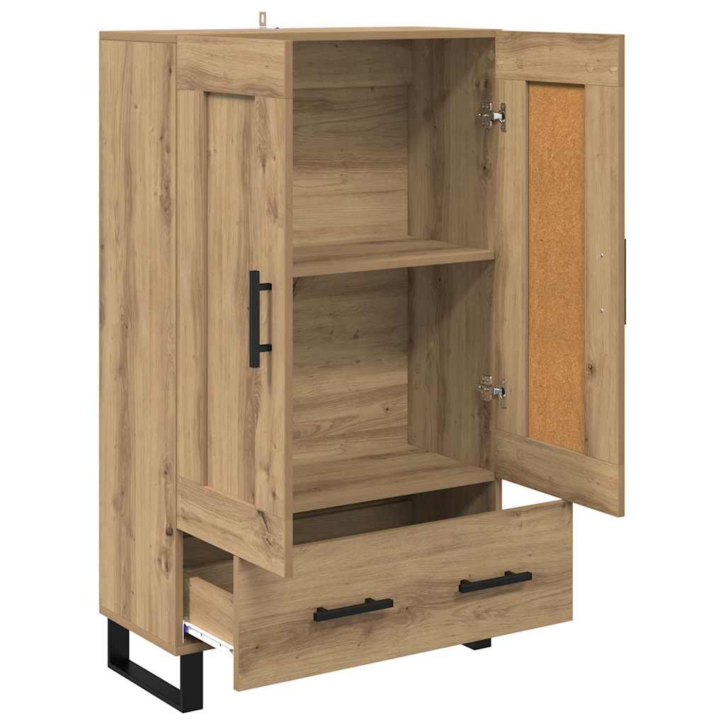 Highboard Artisan Eiken 69,5 x 31 x 115 cm Bewerkt hout is nu te koop bij PeponiXL, paradijselijk wonen!