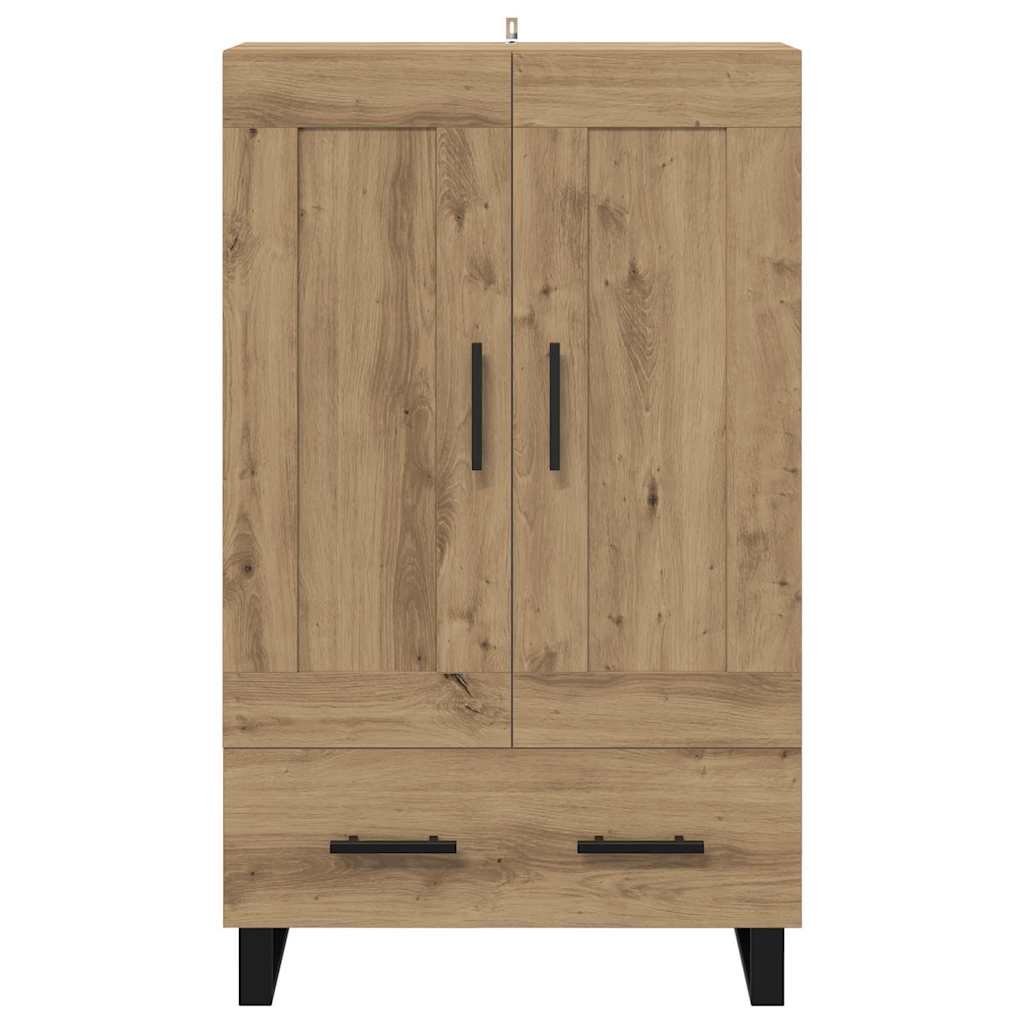 Highboard Artisan Eiken 69,5 x 31 x 115 cm Bewerkt hout is nu te koop bij PeponiXL, paradijselijk wonen!